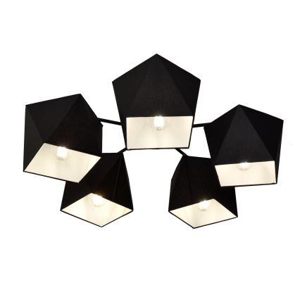 Lustra ADAMANT 5xE27/15W/230V negru