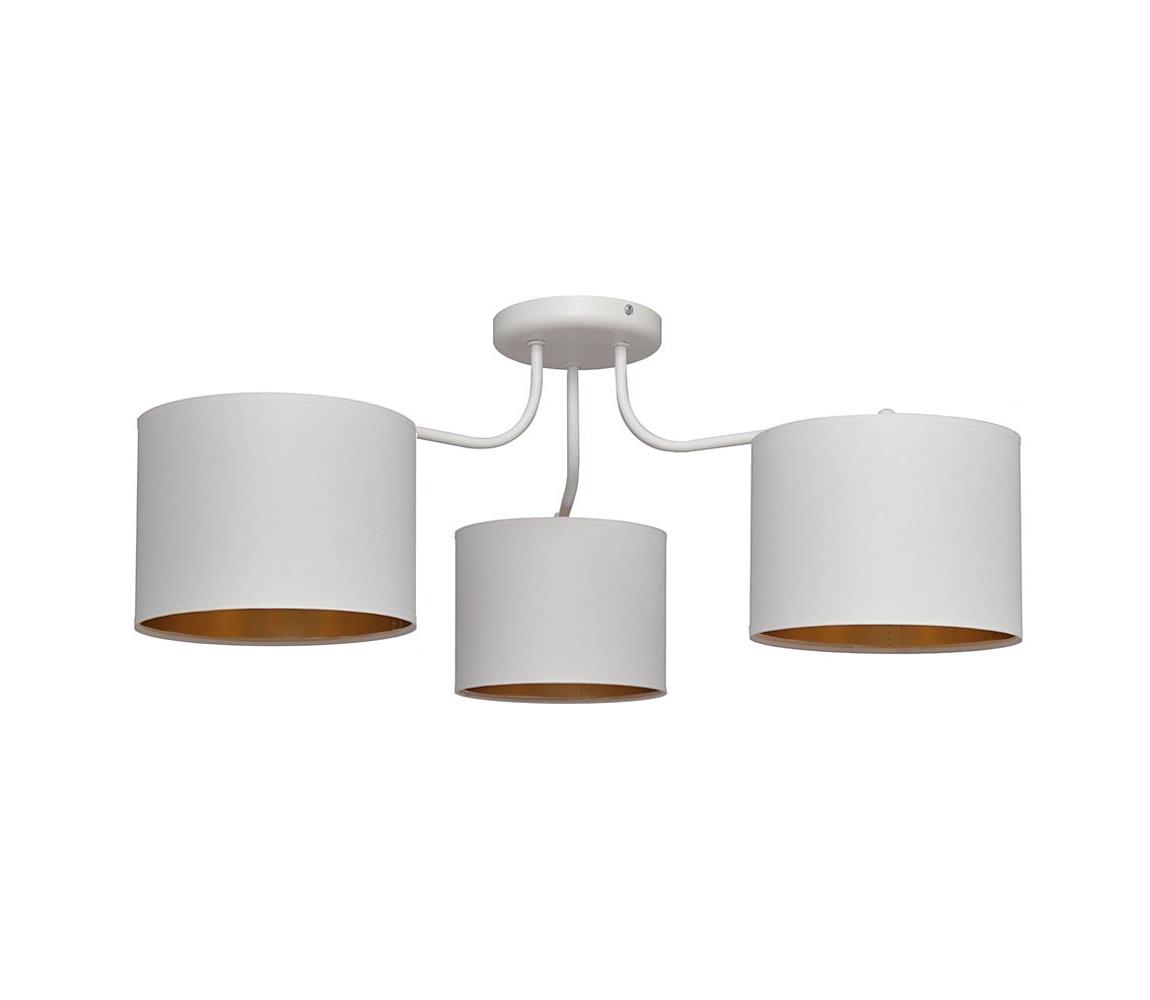 Lustră aplicată ALBA 3xE27/60W/230V albă/aurie