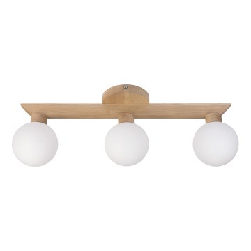 Lustră aplicată ANTONIO 3xG9/5W/230V stejar/alb