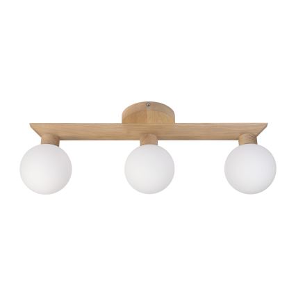 Lustră aplicată ANTONIO 3xG9/5W/230V stejar/alb