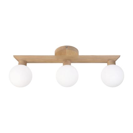 Lustră aplicată ANTONIO 3xG9/5W/230V stejar/alb