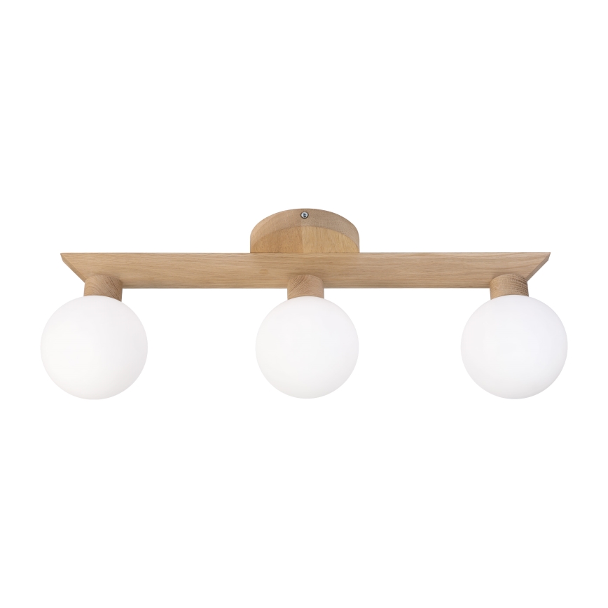 Lustră aplicată ANTONIO 3xG9/5W/230V stejar/alb