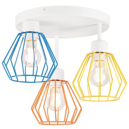 Lustră aplicată AUDREY 3xE27/60W/230V multicoloră