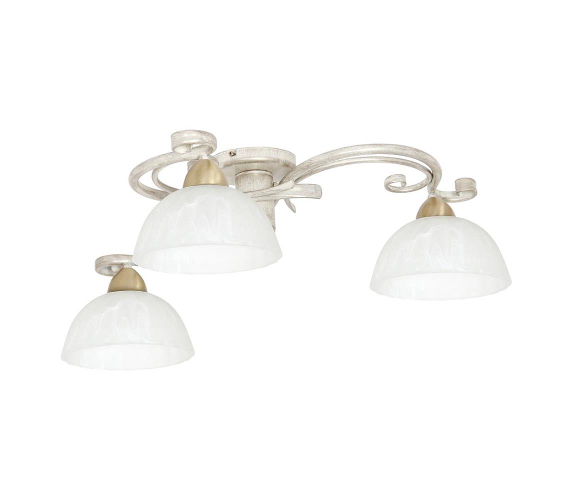 Lustră aplicată AURORA WHITE 3xE27/60W/230V