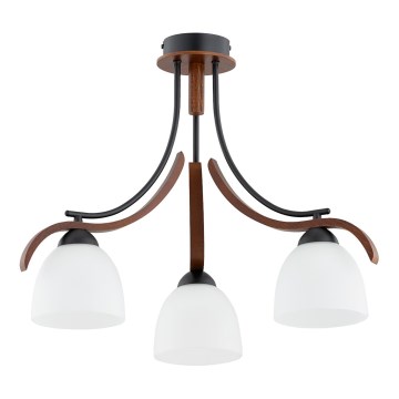 Lustră aplicată BAFIA 3xE27/15W/230V maro