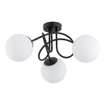 Lustră aplicată BANKO 3xE14/10W/230V negru