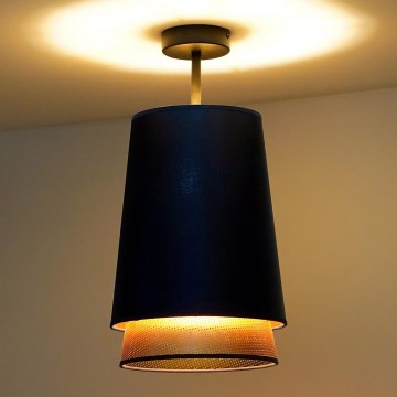 Lustră aplicată BELL Duolla SHINY 1xE27/15W/230V d. 25 cm albastru/cupru