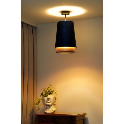 Lustră aplicată BELL Duolla SHINY 1xE27/15W/230V d. 25 cm albastru/cupru