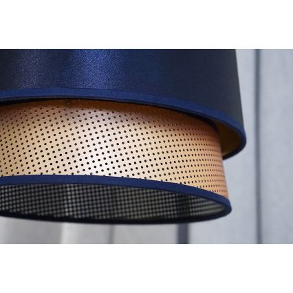 Lustră aplicată BELL Duolla SHINY 1xE27/15W/230V d. 25 cm albastru/cupru