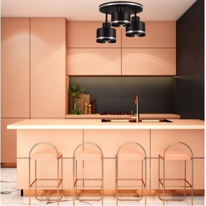 Lustră aplicată BODO SILVER 3xE27/60W/230V