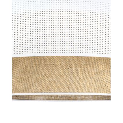 Lustră aplicată BORHO 1xE27/60W/230V Ø 40 cm alb/iută