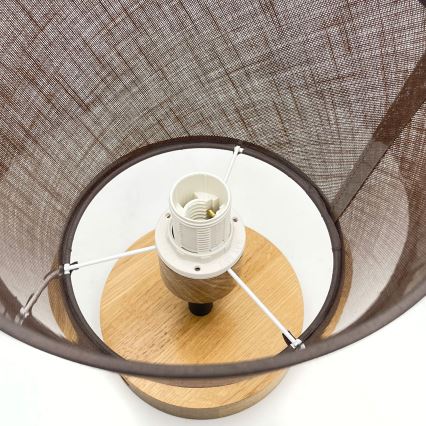 Lustră aplicată Brilagi ANTHONY 1xE14/60W/230V stejar/maro