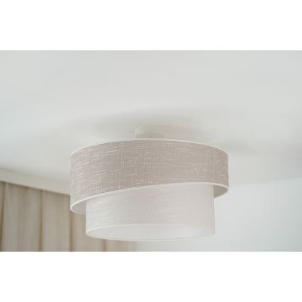 Lustră aplicată Brilagi DOVER SHINE 1xE27/15W/230V d. 50 cm gri/crem