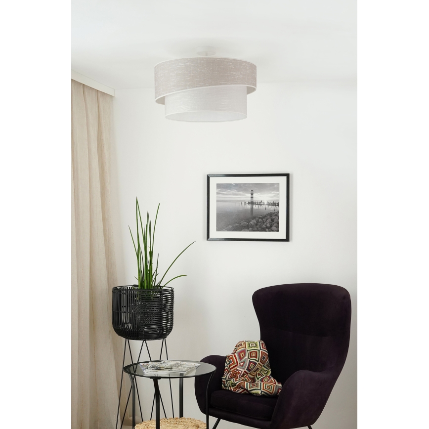 Lustră aplicată Brilagi DOVER SHINE 1xE27/15W/230V d. 50 cm gri/crem