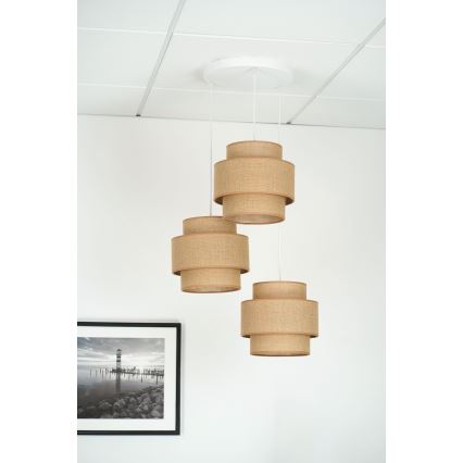 Lustră aplicată Brilagi SPACE YUTE 3xE27/15W/230V bej/alb