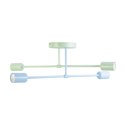 Lustră aplicată CAMBRIDGE, 4 x soclu E27, 15 W, 230 V, verde/albastru