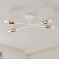 Lustră aplicată CAMBRIDGE 4xE27/15W/230V alamă/alb