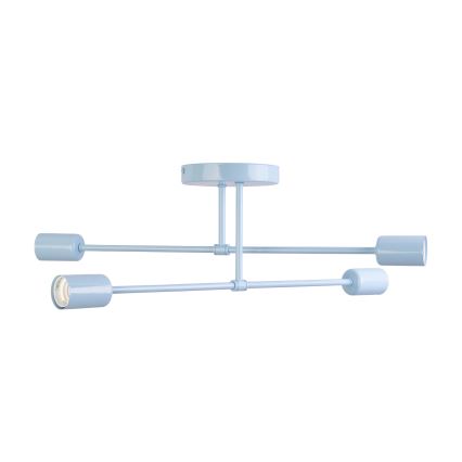 Lustră aplicată CAMBRIDGE 4xE27/15W/230V albastră