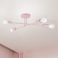 Lustră aplicată CAMBRIDGE 4xE27/15W/230V roz