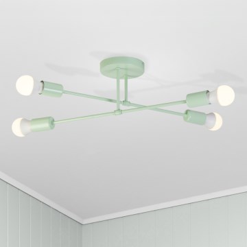 Lustră aplicată CAMBRIDGE 4xE27/15W/230V, verde
