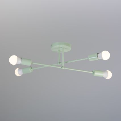 Lustră aplicată CAMBRIDGE 4xE27/15W/230V, verde