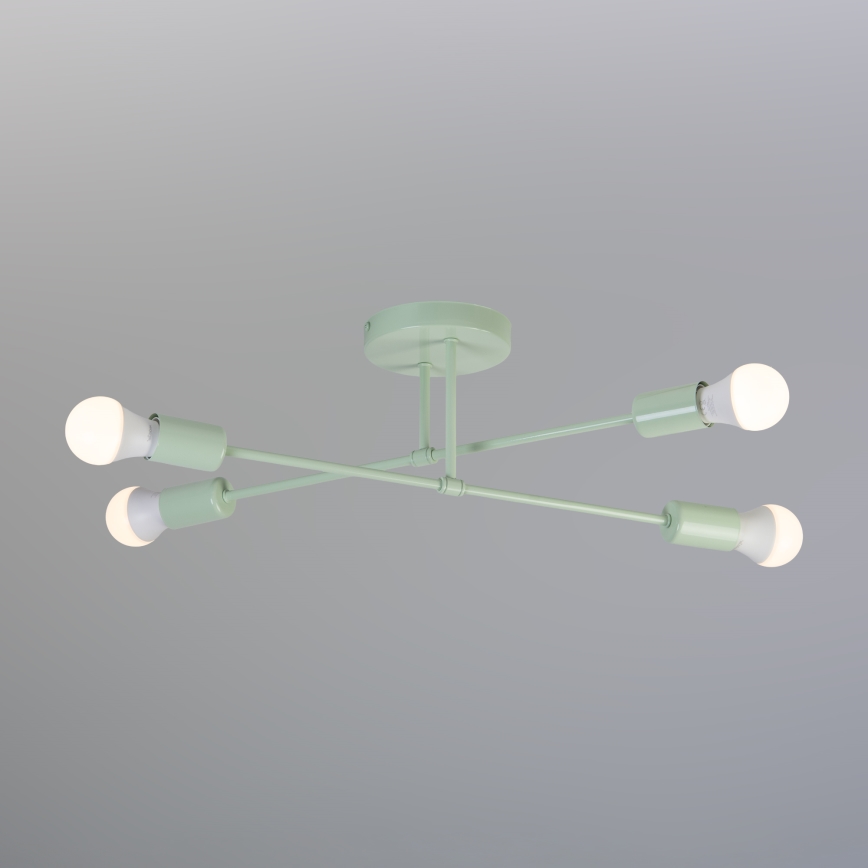 Lustră aplicată CAMBRIDGE 4xE27/15W/230V, verde