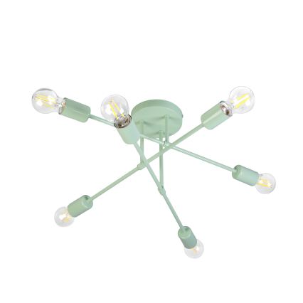 Lustră aplicată CAMBRIDGE, 6 x E27, 15 W, 230 V, verde