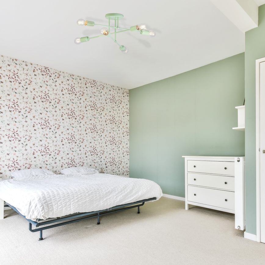 Lustră aplicată CAMBRIDGE, 6 x E27, 15 W, 230 V, verde