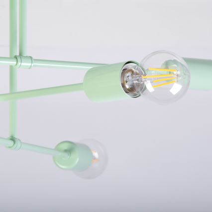 Lustră aplicată CAMBRIDGE, 6 x E27, 15 W, 230 V, verde