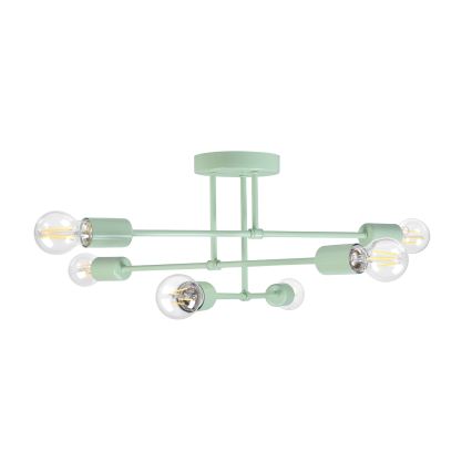 Lustră aplicată CAMBRIDGE, 6 x E27, 15 W, 230 V, verde