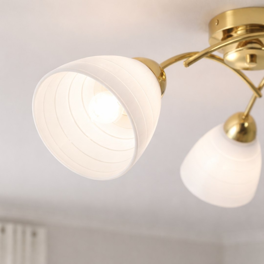 Lustră aplicată CLARA 3xE27/15W/230V aurie