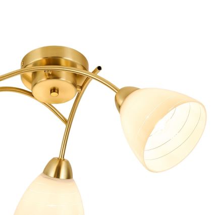 Lustră aplicată CLARA 3xE27/15W/230V aurie