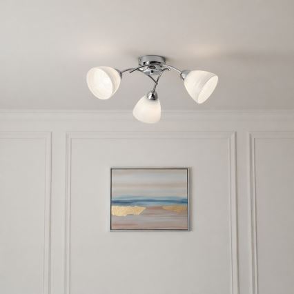 Lustră aplicată CLARA 3xE27/15W/230V crom lucios