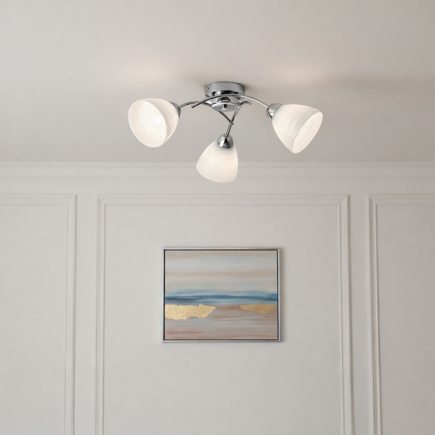 Lustră aplicată CLARA 3xE27/15W/230V crom lucios