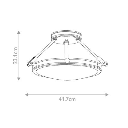 Lustră aplicată COLLIER 3xE14/60W/230V Elstead HK-COLLIER-SF-S