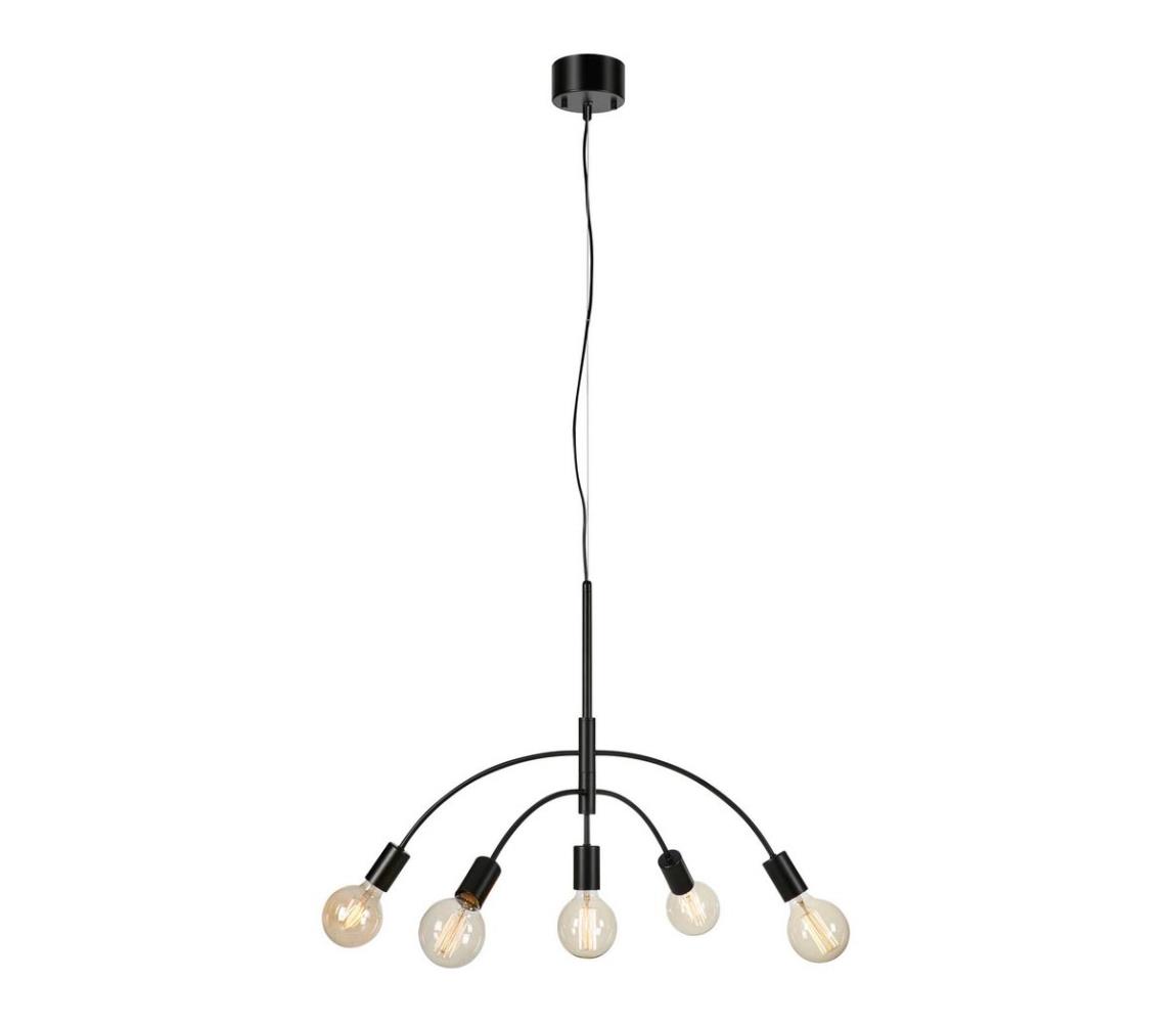 Lustră aplicată CYGNUS 5xE27/40W/230V neagră Markslöjd 108286