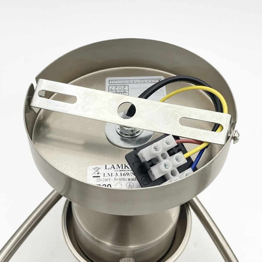 Lustră aplicată DONNA 3xE27/60W/230V nichel