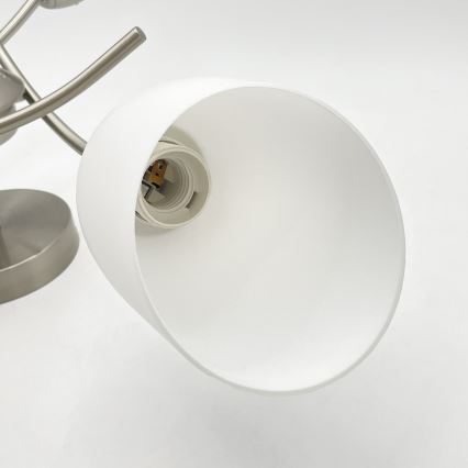 Lustră aplicată DONNA 3xE27/60W/230V nichel