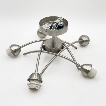 Lustră aplicată DONNA 5xE27/60W/230V nichel