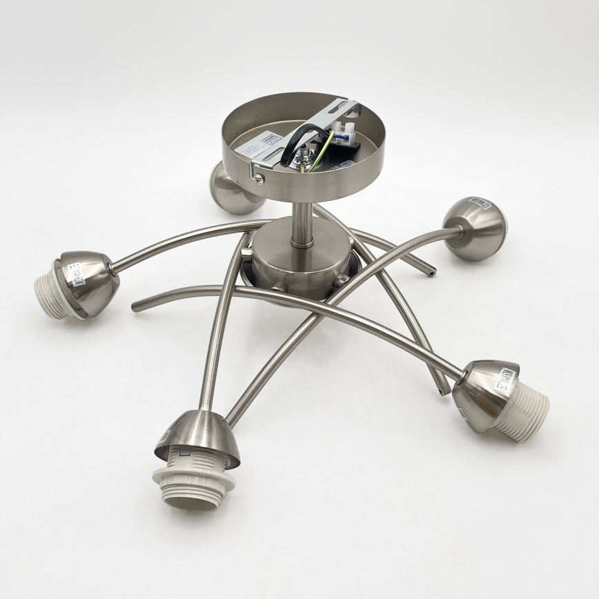 Lustră aplicată DONNA 5xE27/60W/230V nichel