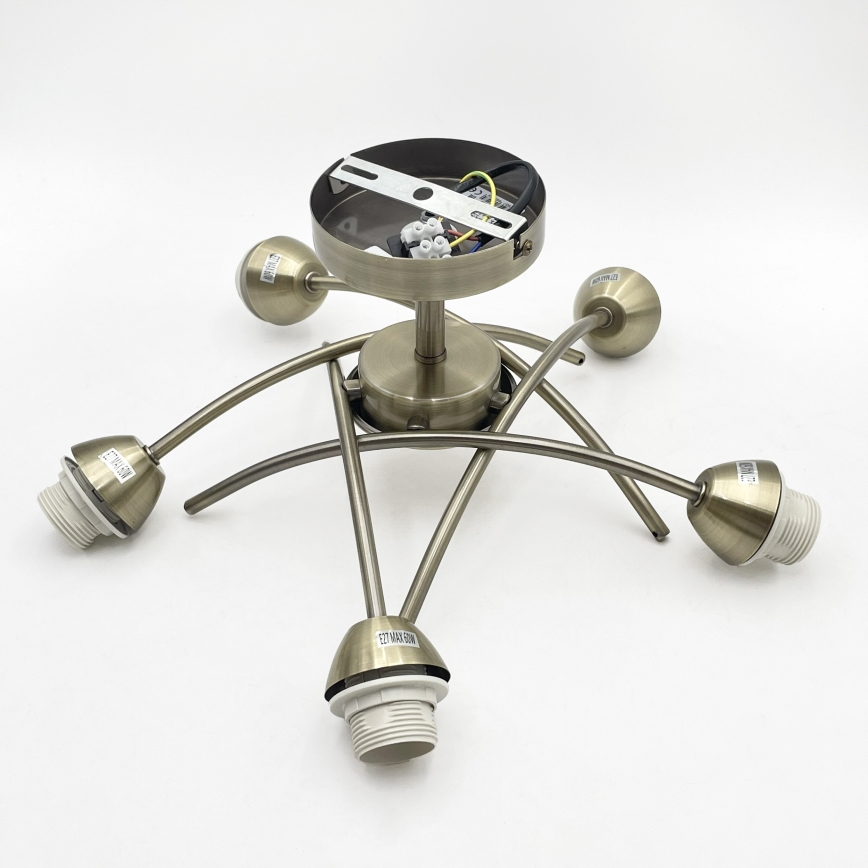 Lustră aplicată DONNA 5xE27/60W/230V patină