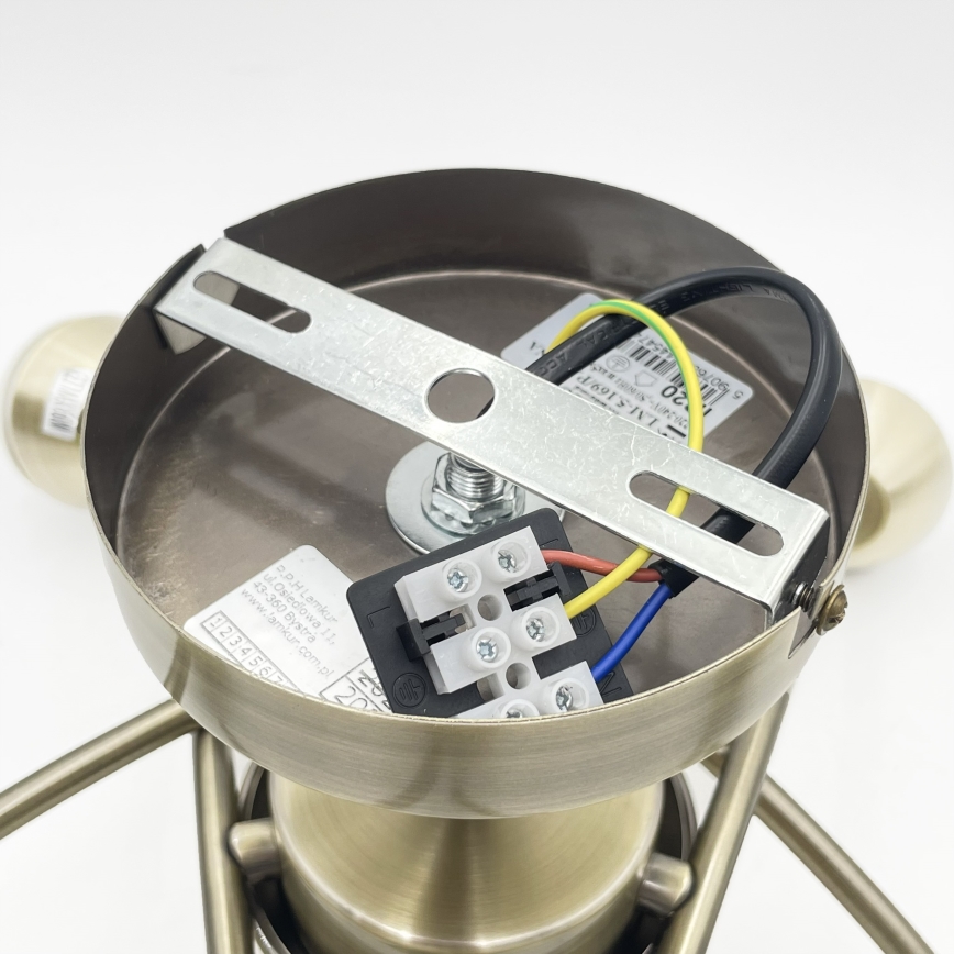 Lustră aplicată DONNA 5xE27/60W/230V patină