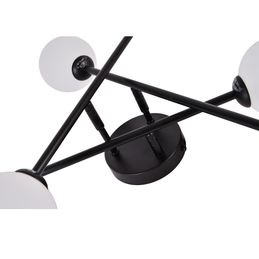 Lustră aplicată DORADO, 6 x G9, 28 W, 230 V, negru