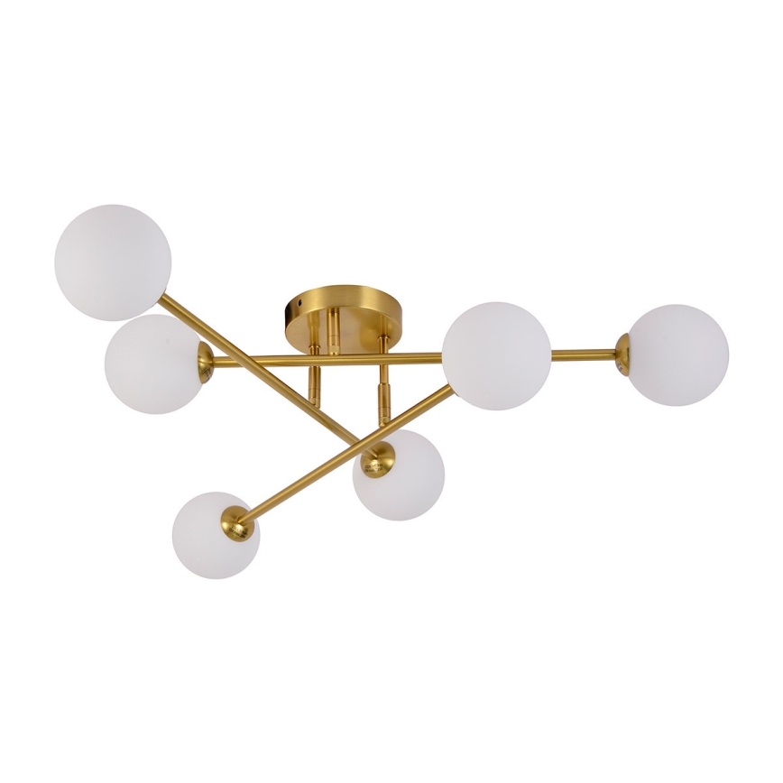 Lustră aplicată DORADO 6xG9/28W/230V auriu