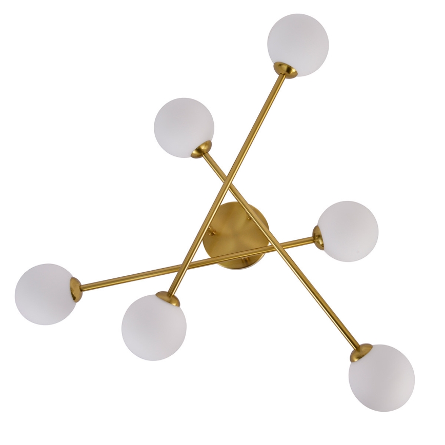 Lustră aplicată DORADO 6xG9/28W/230V auriu