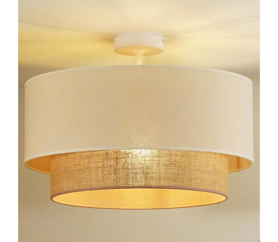 Lustră aplicată  KOBO 1xE27/15W/230V crem/maro