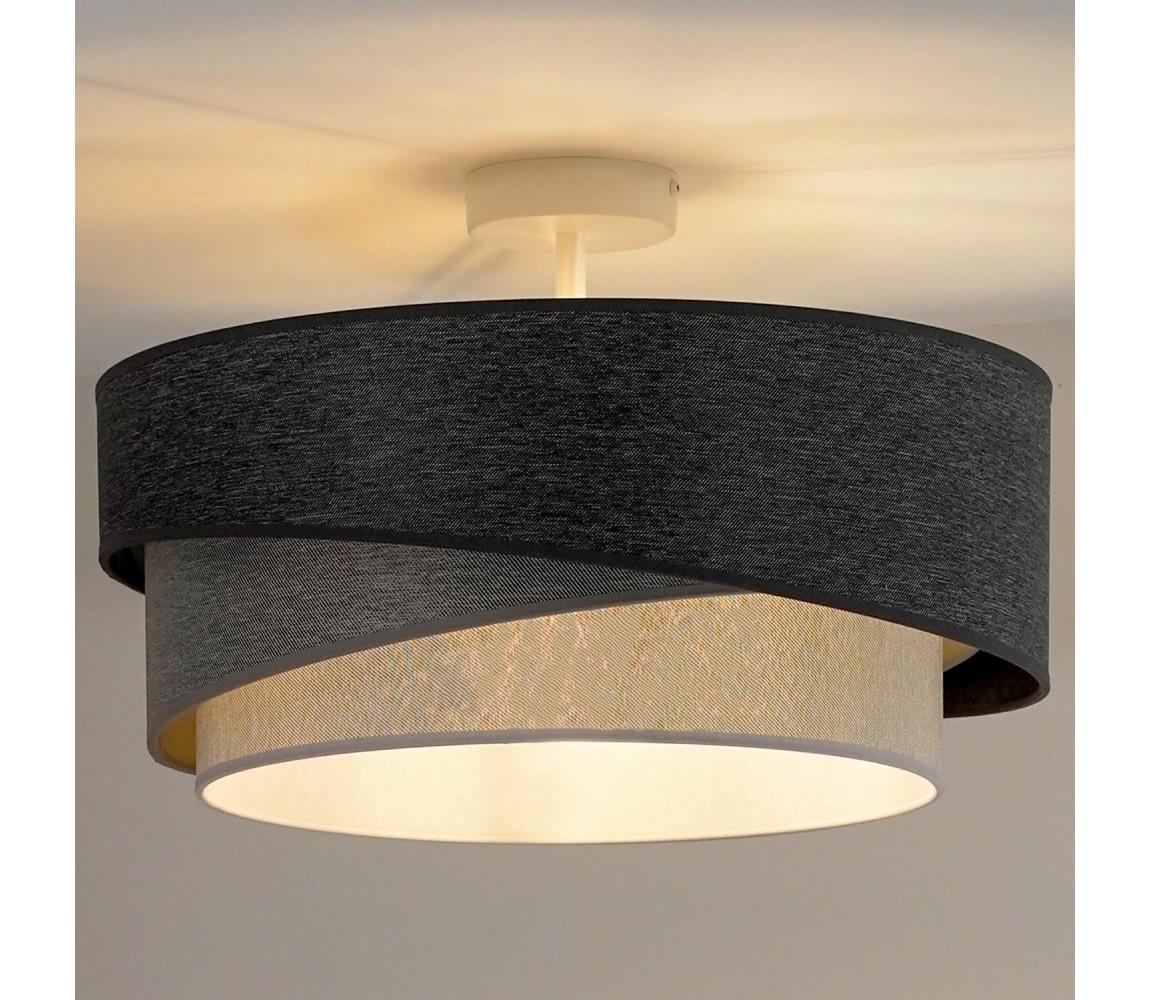 Lustră aplicată  KOBO 1xE27/15W/230V gri/alb