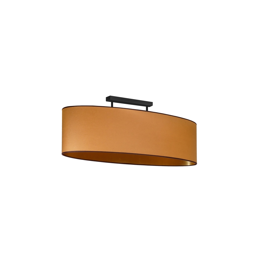 Lustră aplicată Duolla OVAL VEGAN 2xE27/15W/230V maro