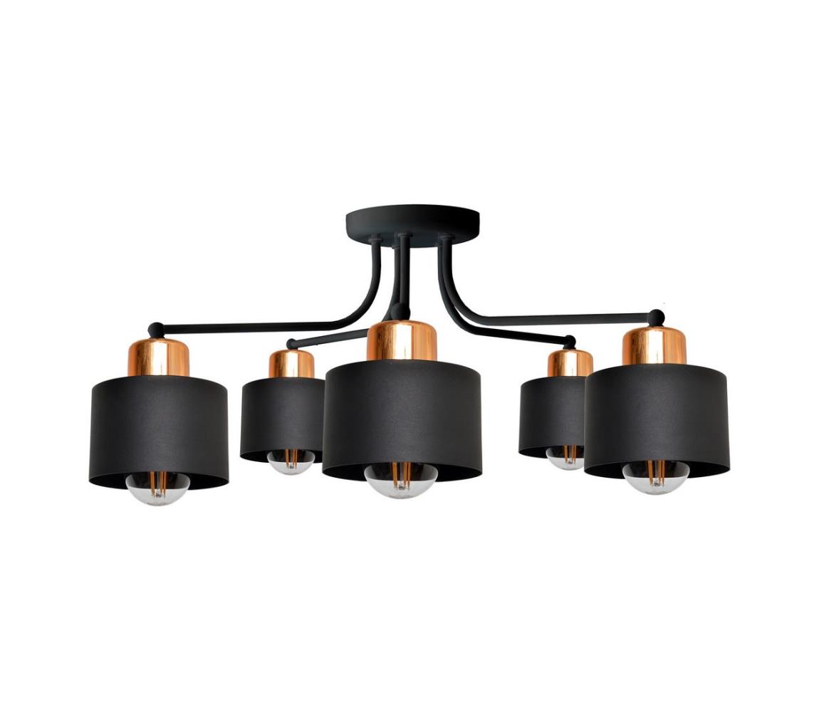 Lustră aplicată EDISON 5xE27/60W/230V