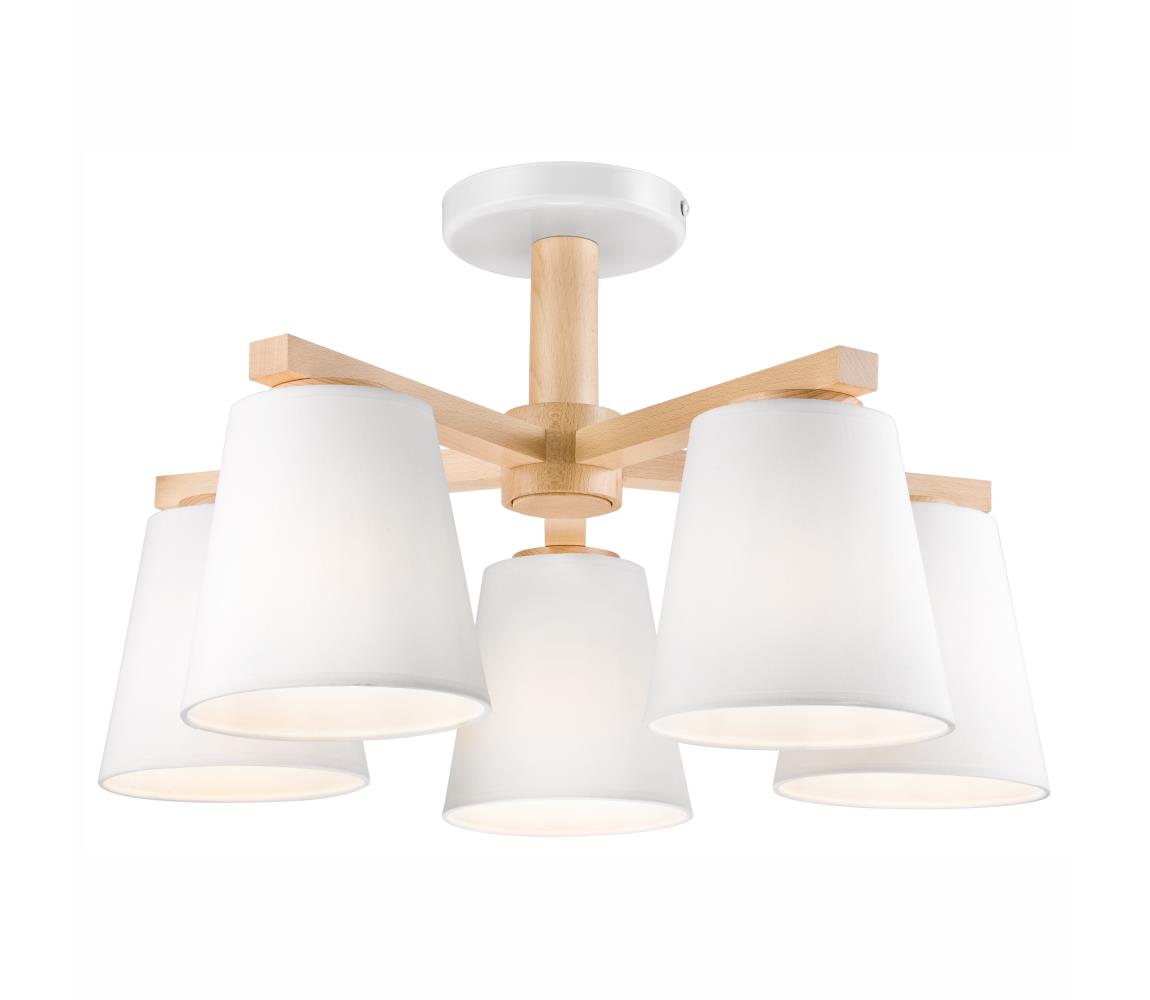 Lustră aplicată ELLIE 5xE27/60W/230V alb